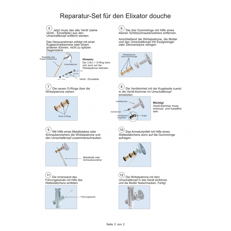 Elixator Reparatur-Set – Bild 3